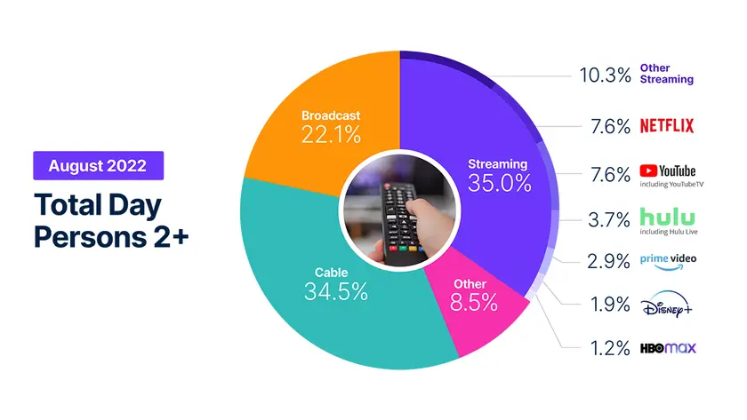 What share of streaming viewership does Netflix account for?